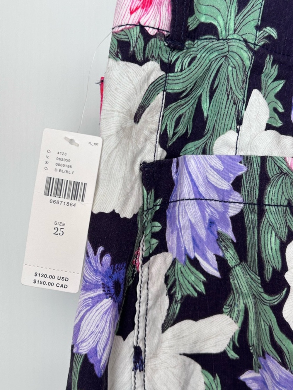 Anthropologie Cecilia Pettersson pants Floral Wide-Leg Crop Pants - Black Multi - Picture 10 of 12